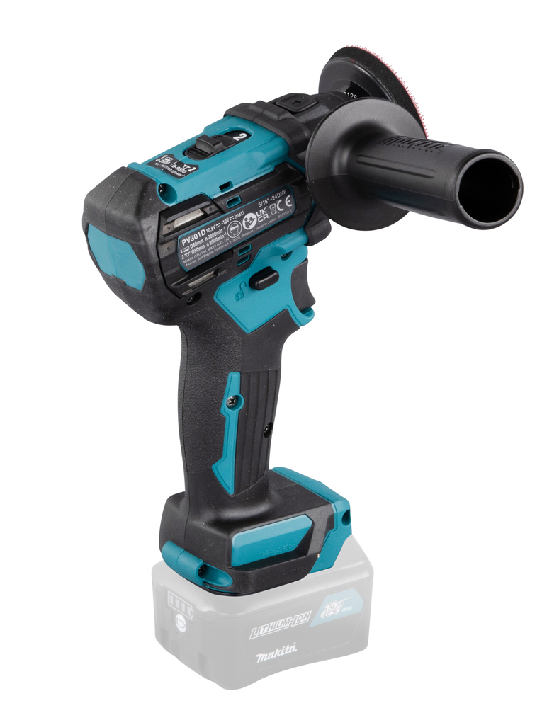Akku-Polierschleifer MAKITA PV301DZ 12V Ø80mm,1,6kg ohne Akku,Koffer u.Ladegerät