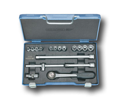 Steckschlüssel-Satz 3/8" 17-tlg UD-Profil 6-19 mm, D 30 GMU-3