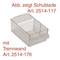24 Stück Unterteilungen 57/87,glasklar zu Kleinteilmagazin