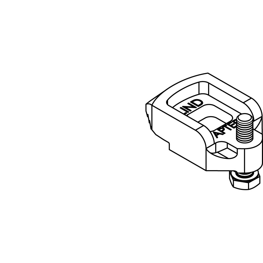 LINDAPTER-Klemmen A2K GT D2, galvanisch verzinkt, Dimension: 10mm