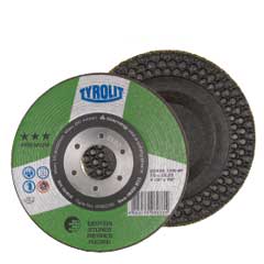 Schruppscheibe Stein Premium 115x22mm C36-BFX,für Stein+PVC,3 Stern