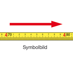 Gewebe - Haftbandmaß 13mm, mm-Teilung