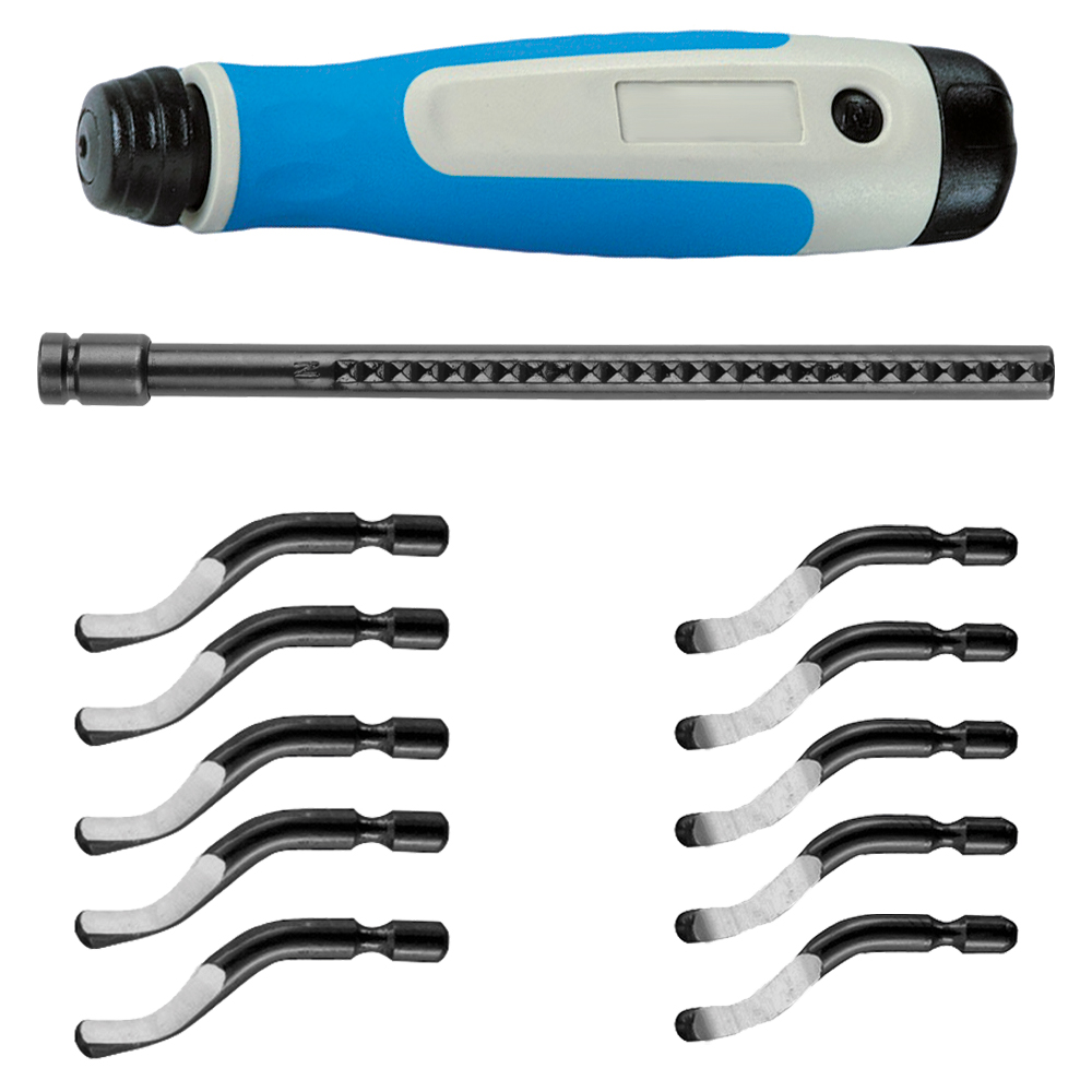 GRATNIX-Satz 2,6mm: 2x5Klingen Softgriff,T-Halter