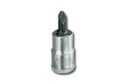 Schraubendrehereinsatz 1/2" , Kreuzschlitz, Abtrieb: PH2