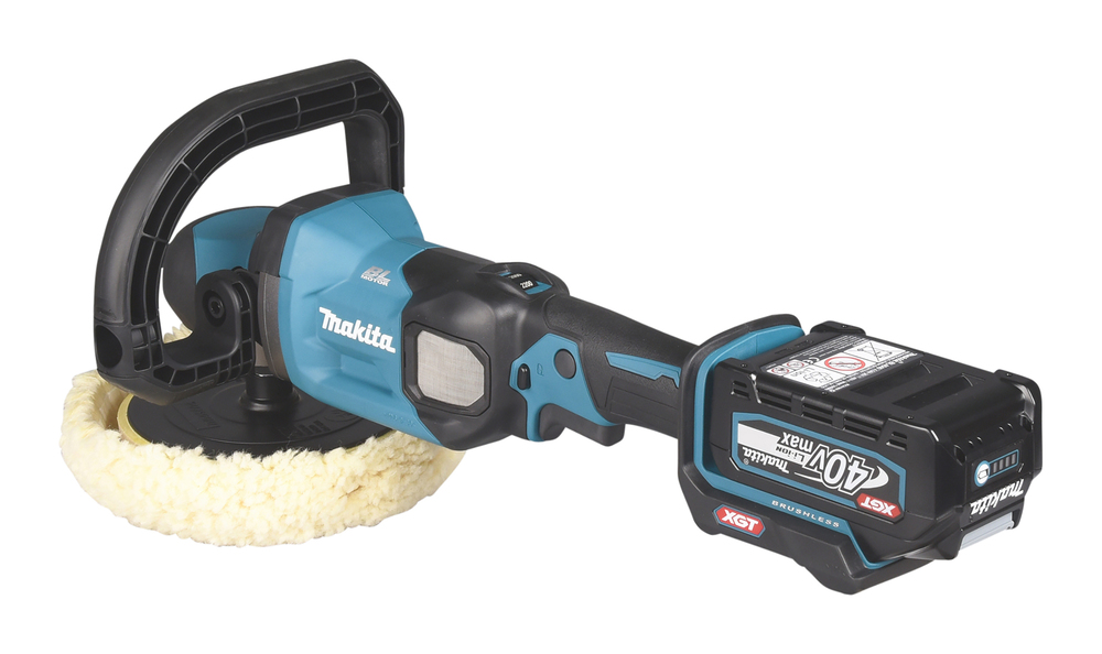 Akku-Polierschleif.MAKITA PV001GM101 40V Ø165mm,3,8kg,4Ah,Koffer und Ladegerät