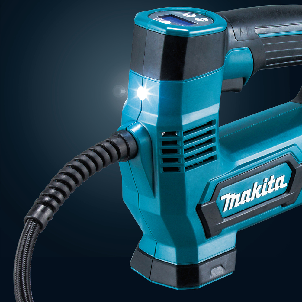 Akku-Kompressor MP100DZ 12V max. 8,3bar 65cm Schlauch, Arbeitslicht und Adapter