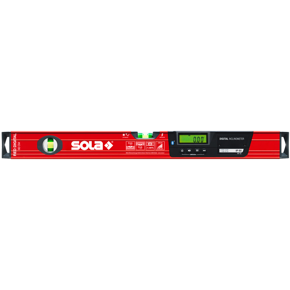 Neigungs-Wasserwaage DIGITAL 600mm IP65 Grad- auf Prozent-Neigung,Bluetooth