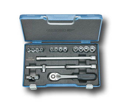 Steckschlüssel-Satz 3/8" 17-tlg 6-19 mm D 30 GMU-10