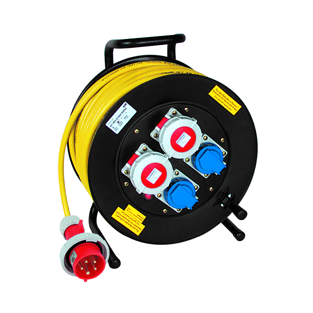 Kabeltrommel 400/230V/16A,50m 5x2,5mm² Baurobust K35,2x400/2x230V,IP67