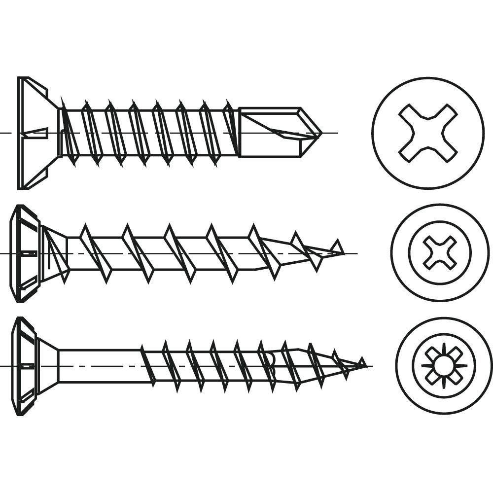 SPAX Fensterbohrschraube FEX-A ST , PHILLIPS GALV.VERZ. SILBER, Gewindenenndurchmesser: 3,9mm, Schraubenlänge: 19mm