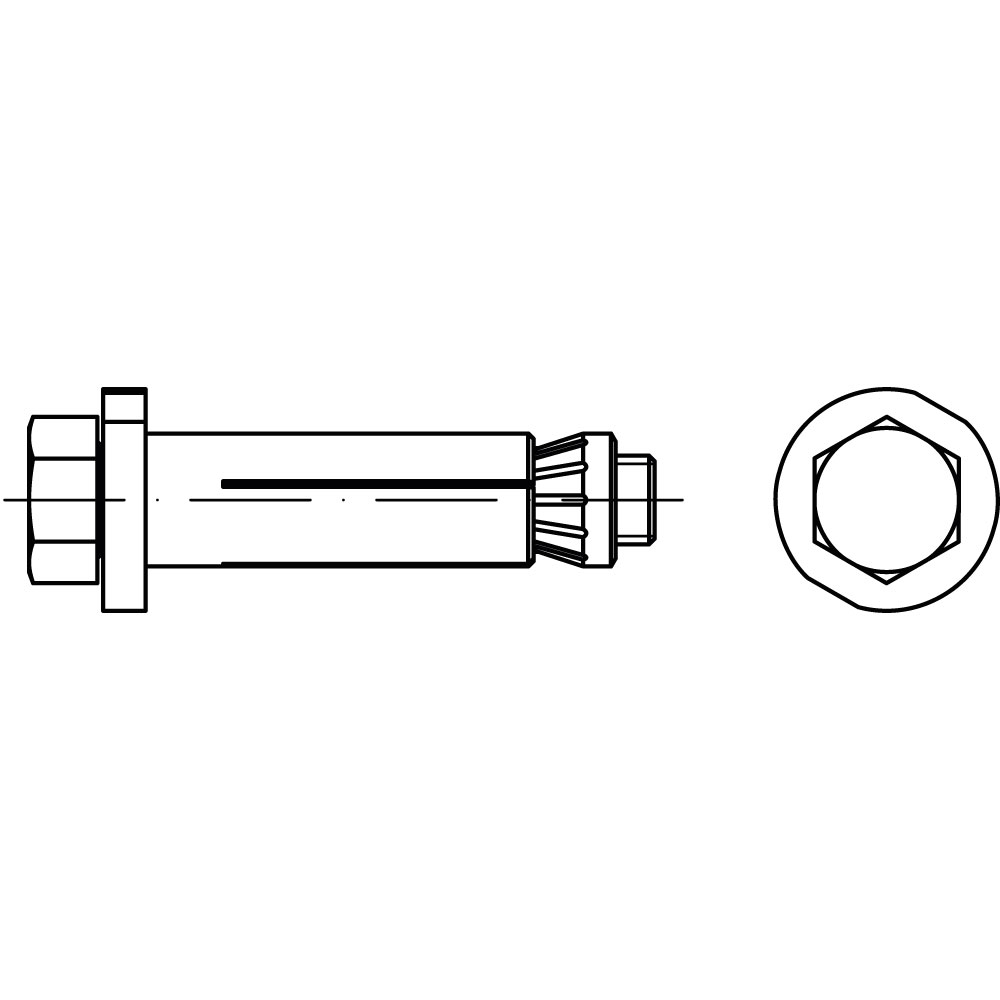 LINDAPTER-Hollo-Bolt 8.8 A2K HB GALVANISCH VERZINKT