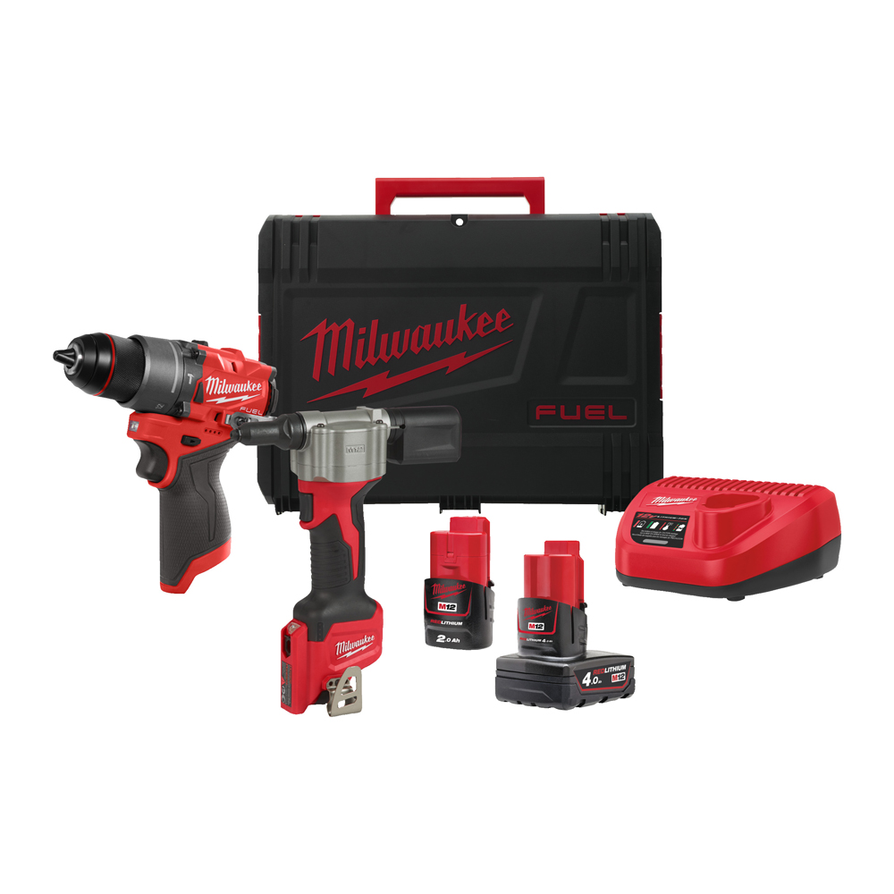 Akku-SpezialSet MILWAUKEE 12V M12FPP2D2-422X FUEL M12 FUEL Powerpack