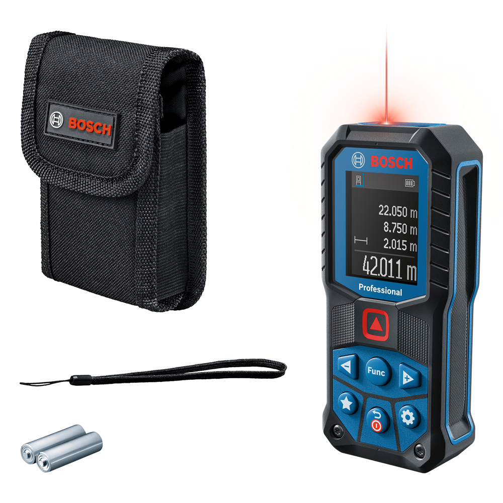 Laser-Entfernungsm. BOSCH GLM 50-22 mit Tasche und 2x1,5V LR6 Batterie
