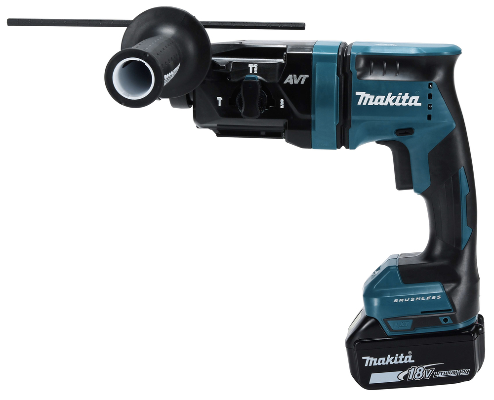 Akku-Bohrhammer MAKITA DHR182RTWJ,18V 1,7J 2xAkku 5Ah,Ladeg.,Koffer,Absauga.