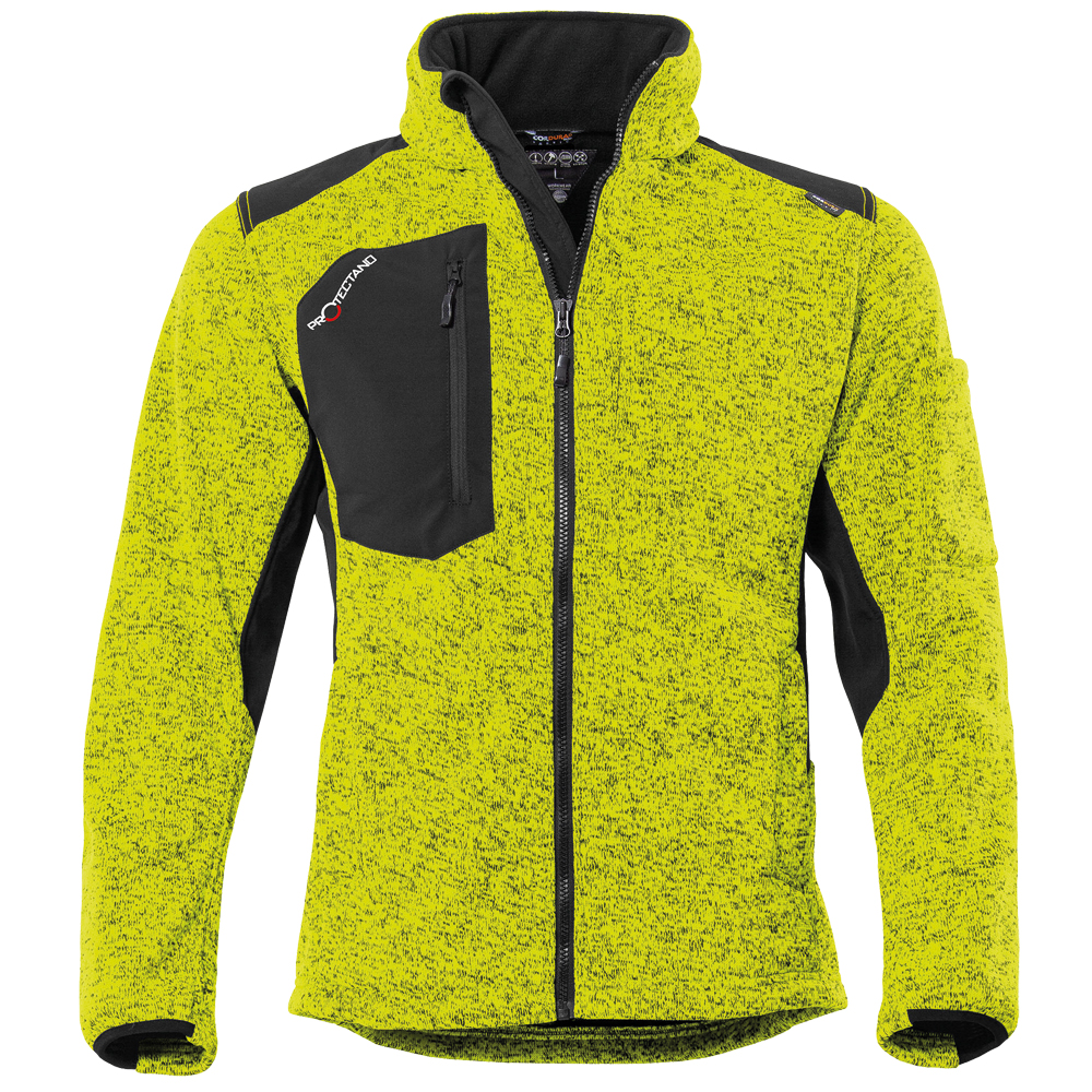PROTECTANO Strick-Fleecejacke