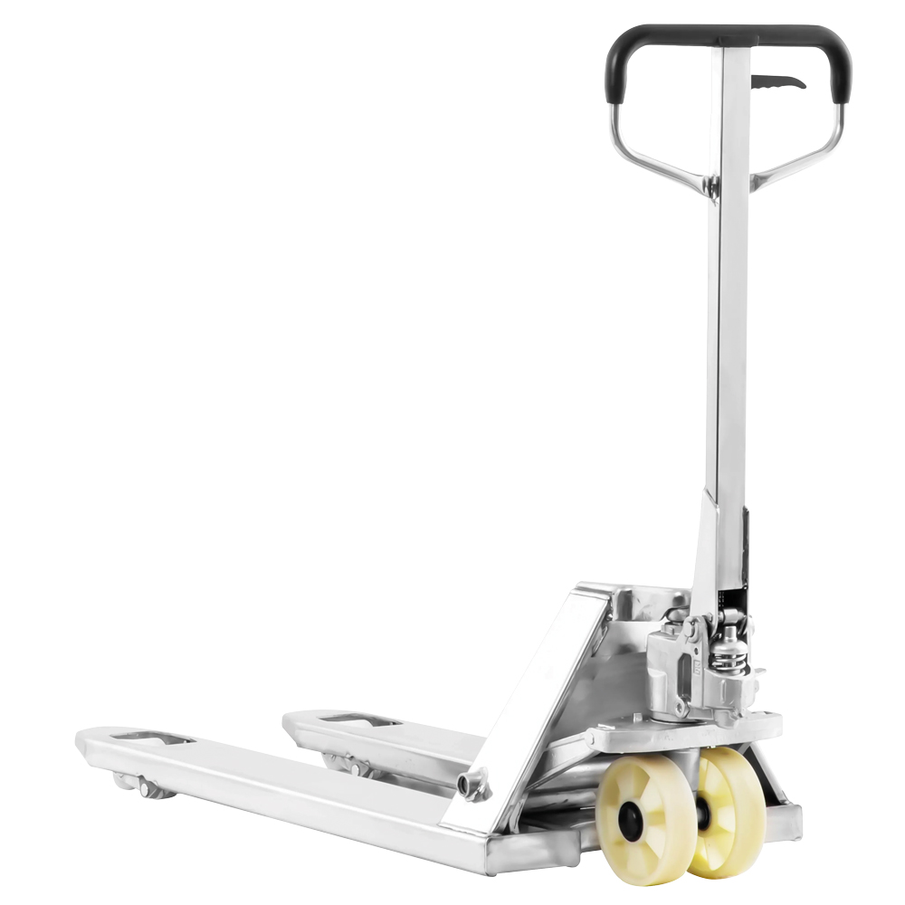 Gabelhubwagen EDELSTAHL-PULLY 2,5t Gabellänge 1150mm,Nylon Bereifung