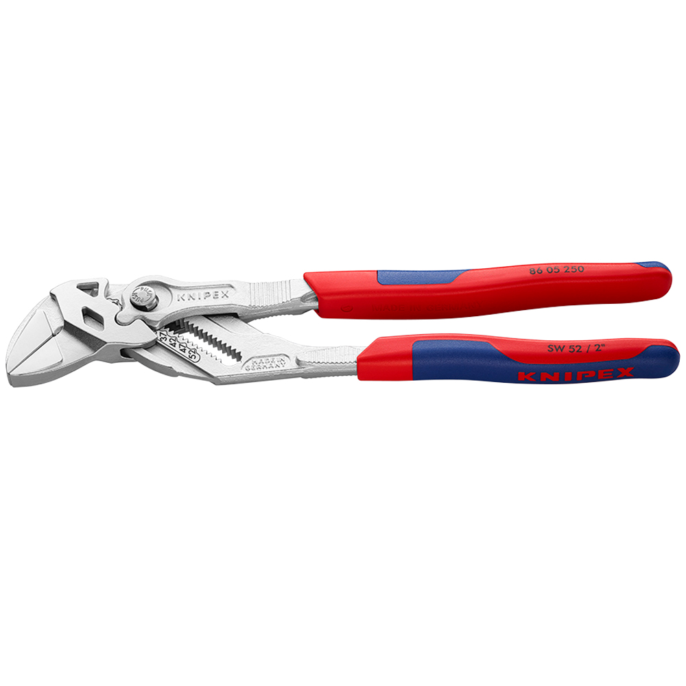 Armaturenzange SW46 isoliert breite Backen,Druckknopfverstellung