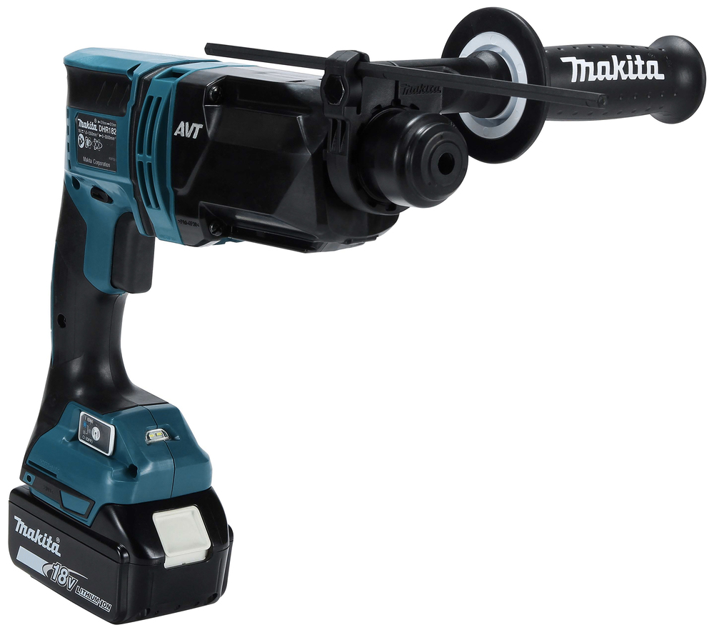 Akku-Bohrhammer MAKITA DHR182RTWJ,18V 1,7J 2xAkku 5Ah,Ladeg.,Koffer,Absauga.