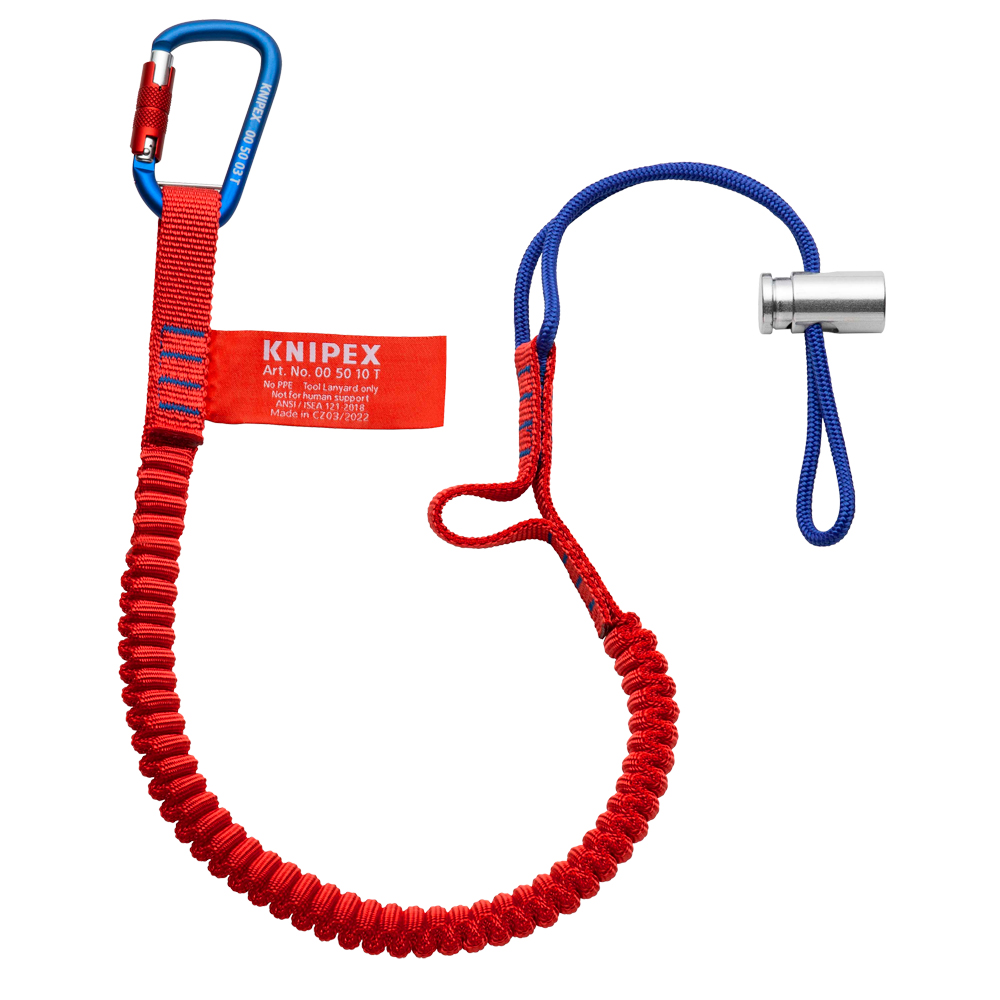 KNIPEX Fangleine 6kg + Mat.-Karabiner