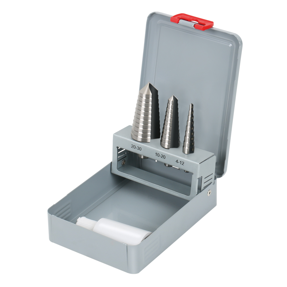 Stufenbohrerset HSS-G, geradegenutet Kreuzanschliff