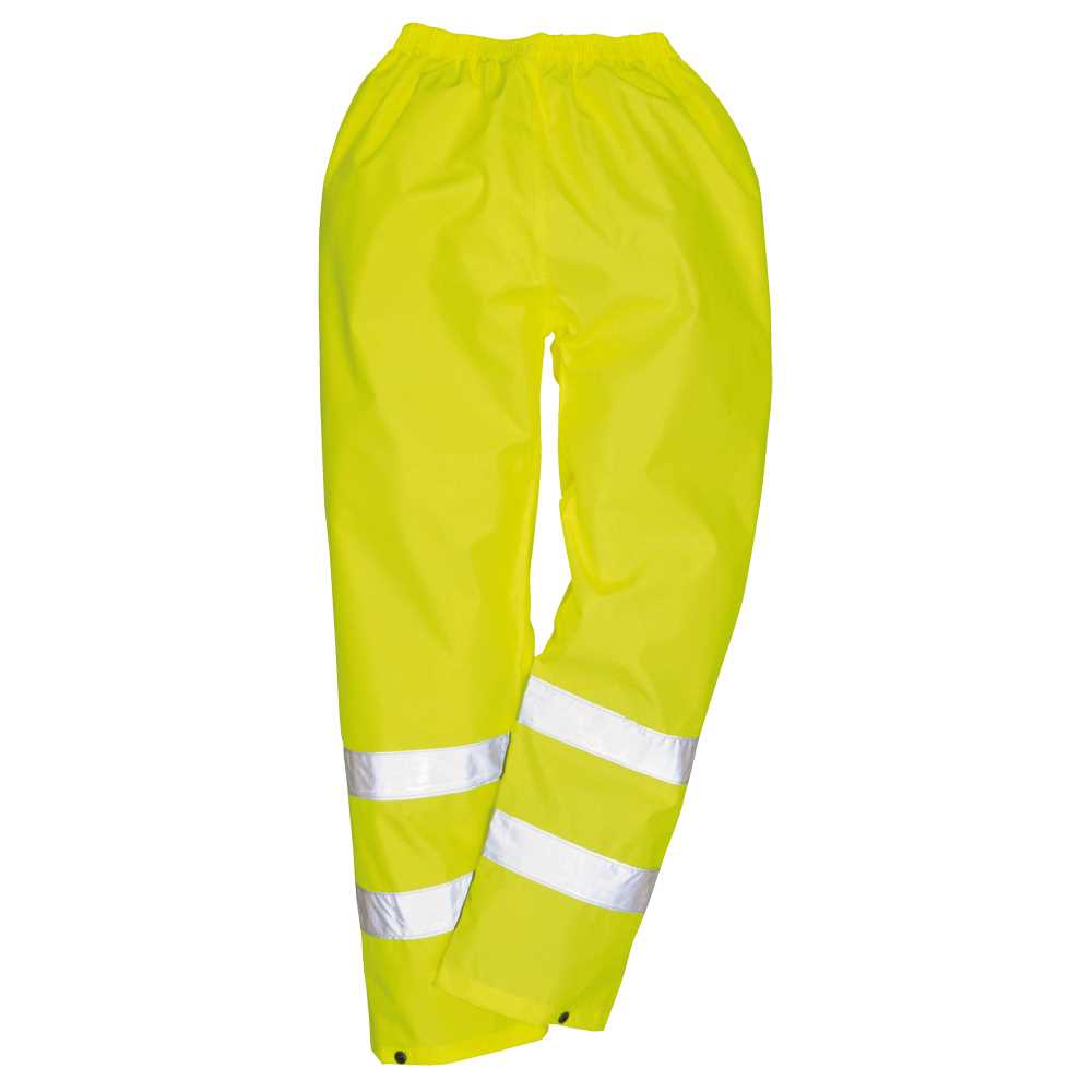 Regenüberhose Warnschutz, EN 20471 Klasse 1,EN 343 3.1, Größe: 3XL, Farbe: gelb