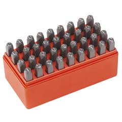 Kombi-Beschriftungssatz 6mm 36-teilig Ziffern und Buchstaben,in Box