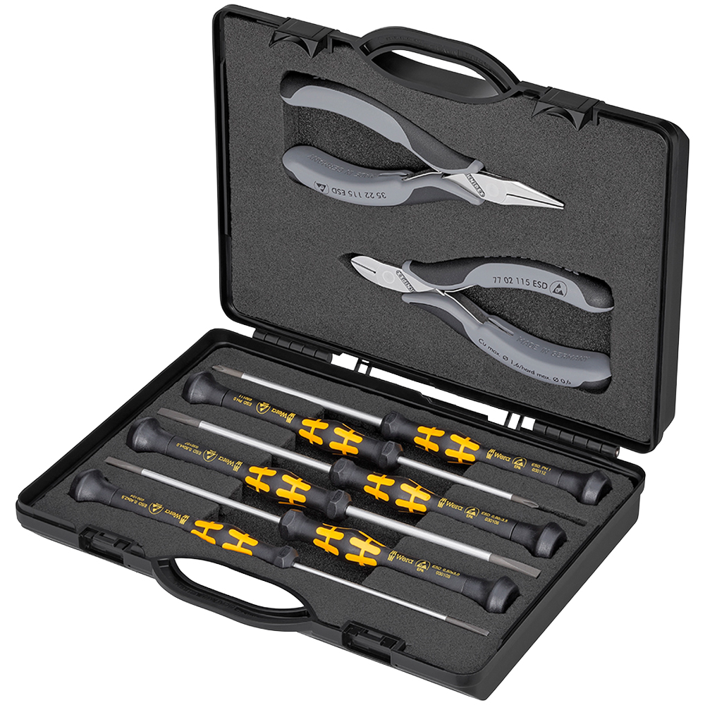 KNIPEX Elektronik-Box ESD für Arbeiten an elektronischen Bauteilen