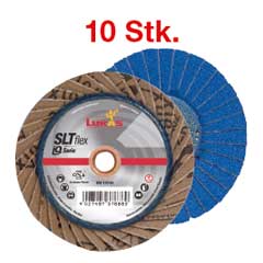10 Stk.Fächerschleifscheibe SLTFLEX PREMIUM,2in1,ZKS,Typ 28,gerade