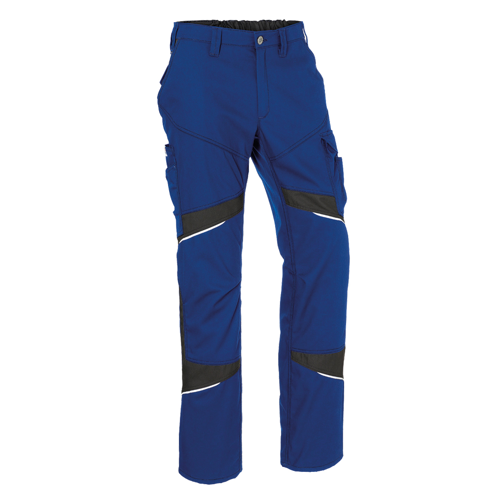 Bundhose cotton+,, Modell 2250,65% BW,35% PE,ca.305 g/m², Farbe: kornblau/schwarz, Größe: 40