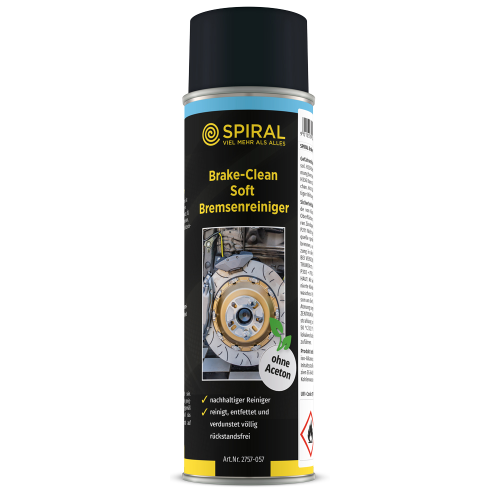 Brake-Clean Soft Bremsenreiniger 500ml OHNE ACETON rückstandsfreie Verdunstung