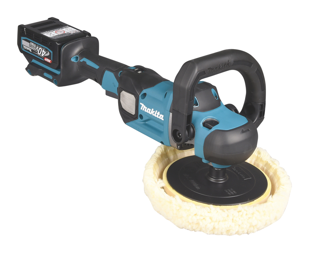 Akku-Polierschleif.MAKITA PV001GM101 40V Ø165mm,3,8kg,4Ah,Koffer und Ladegerät