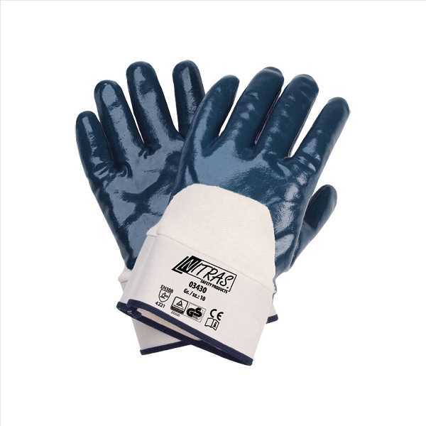 Strickhandschuh Nitril 3430 blau, Größe: 11