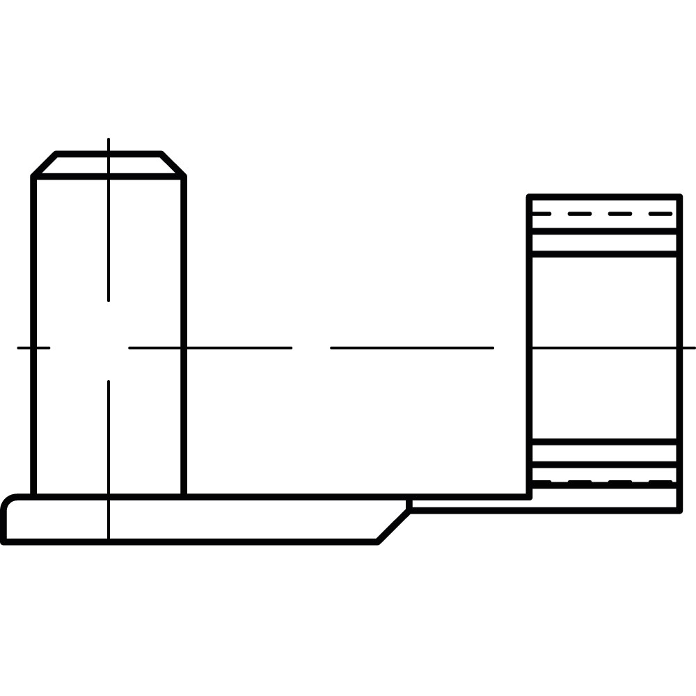 ES-Bolzen ES St. A2K, galvanisch verzinkt, Nennmaß: 6mm, Länge: 12mm