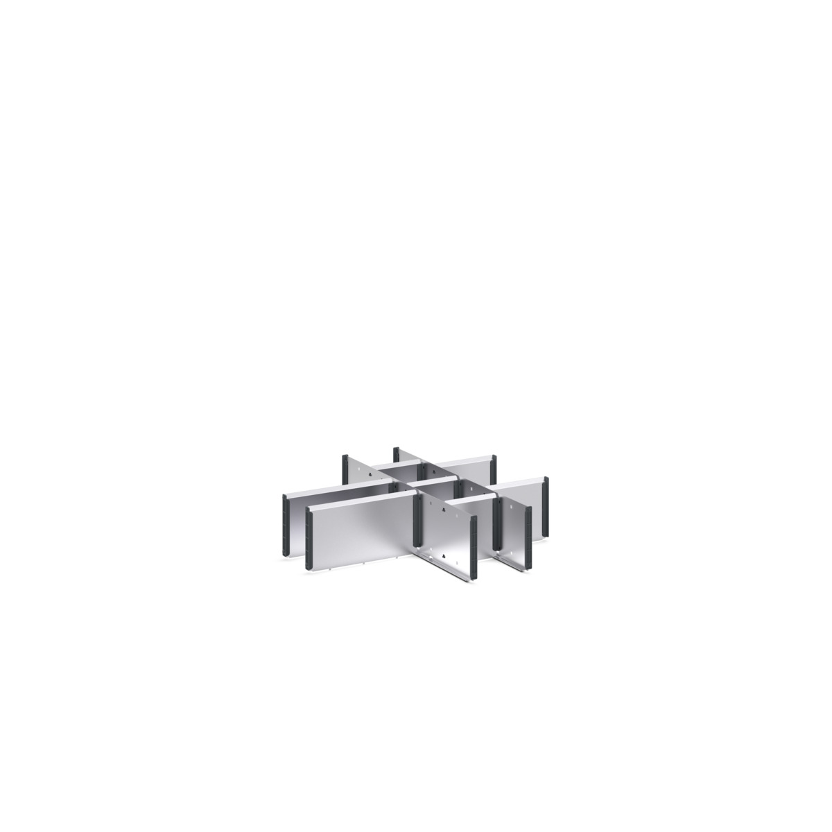 Trenn-und Steckwände,9-teilg,verzinkt 650x650x127mm