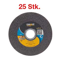 25 Stk. Trennscheiben RASANT TOP , A60S-BFT,für Stahl,extra dünn, Außendurchmesser: 125mm, Dicke: 1mm