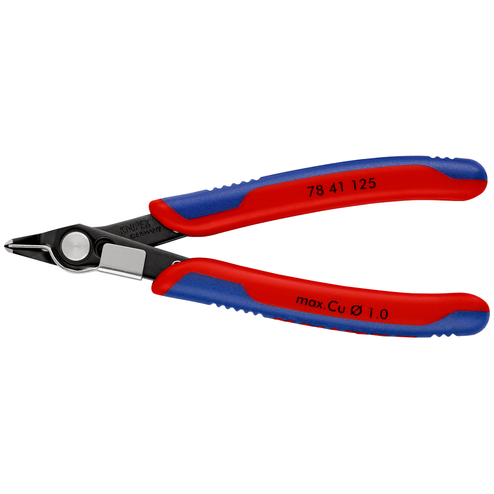 Electronic Super Knips® 125mm, schmaler Kopf, brüniert, Öffnungsf., MK-Hüllen