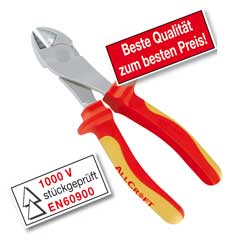 Kraft-Seitenschneider EN60900 stückgeprüft,Chrom-Vanadium,verchromt