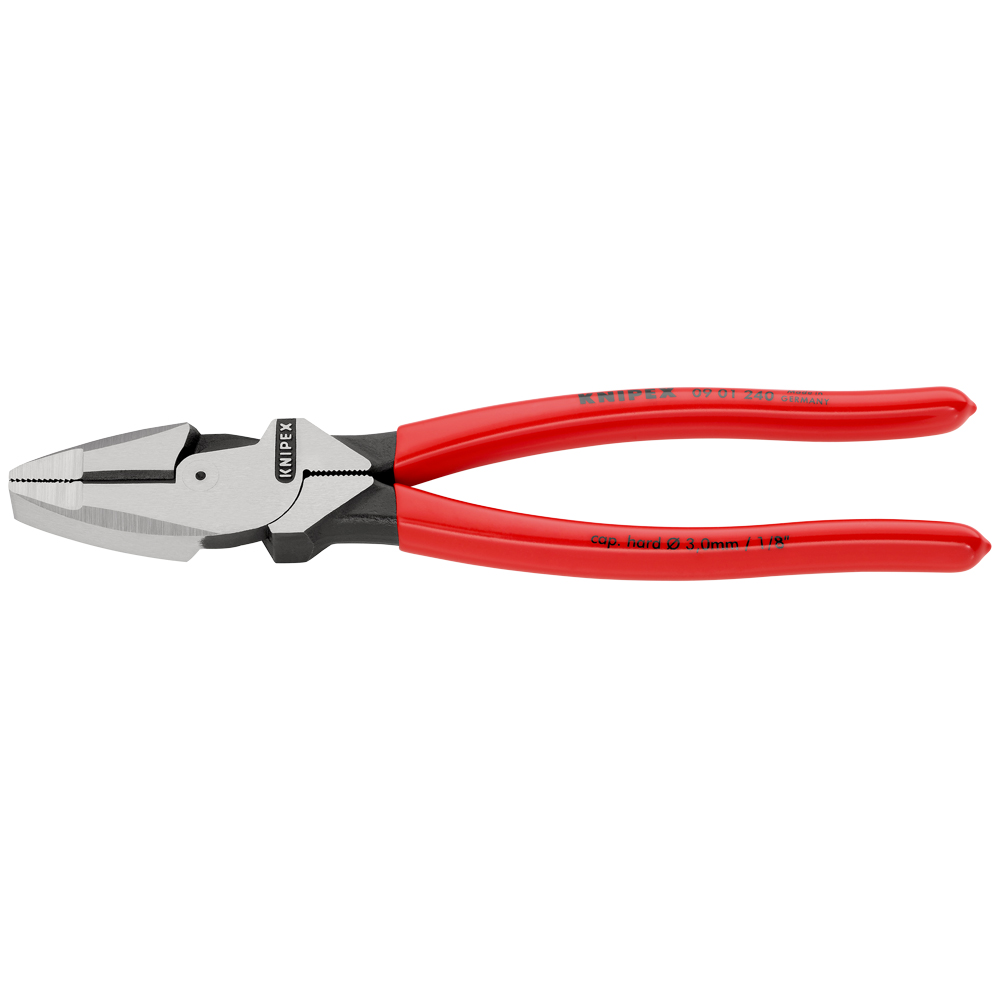 Kabelzange 240 mm, schwarz atramentiert, poliert,  "Lineman's Pliers"