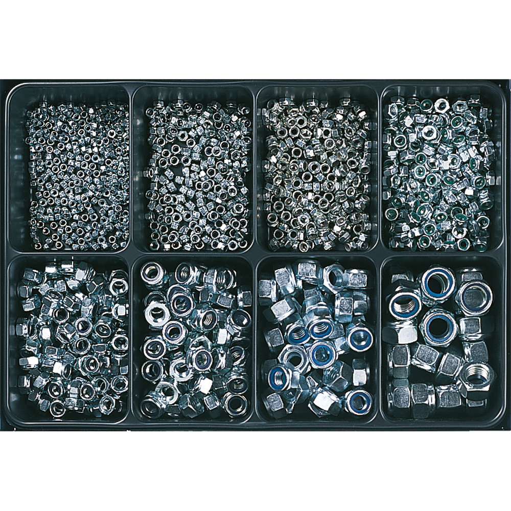SPIRAL Sortimentkoffer 1.120-teilig Sicherungsmu. DIN 985 vz. blau  A2K