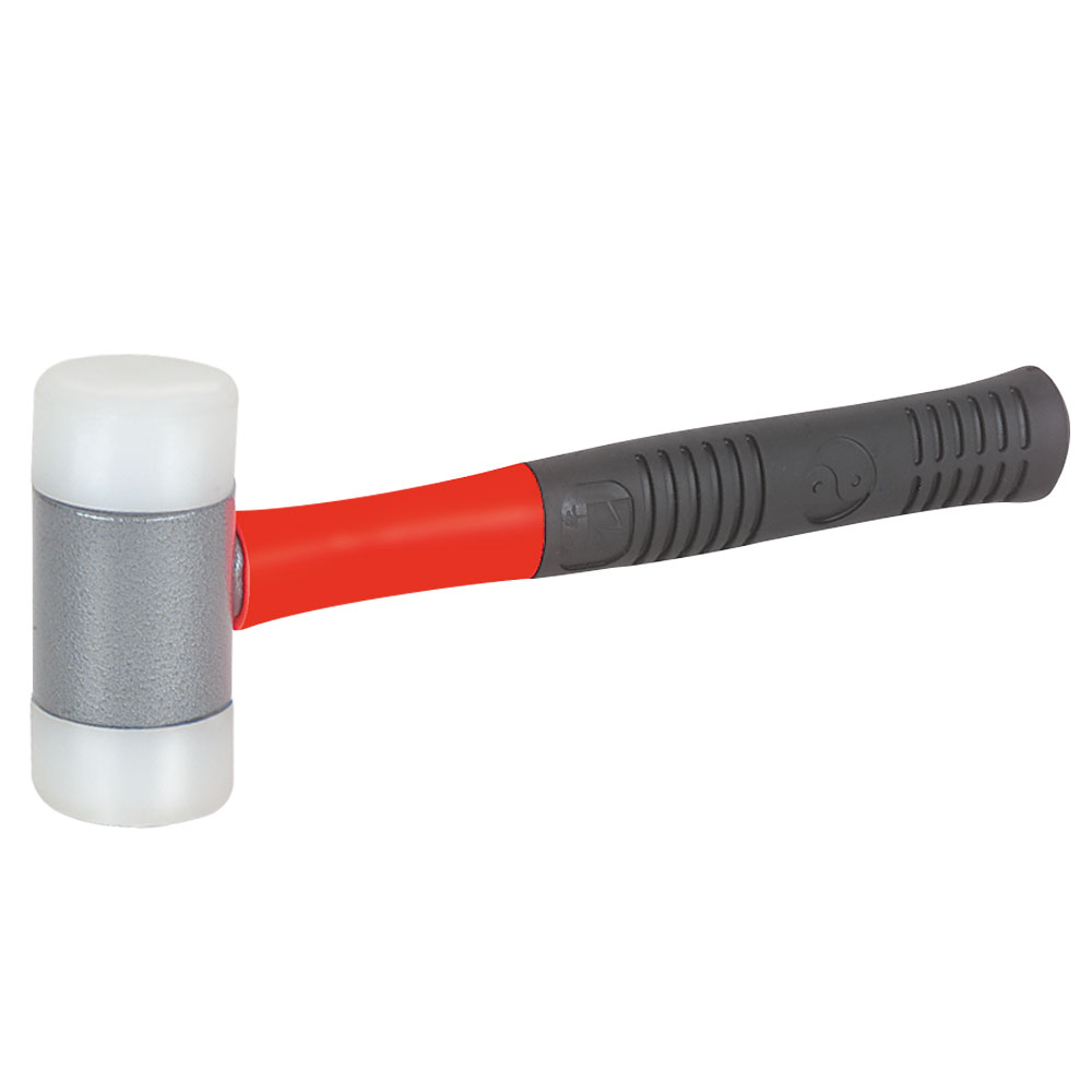 AntiPrell Hammer 50mm weiss rückprallfrei,mit Stiel und Einsätzen