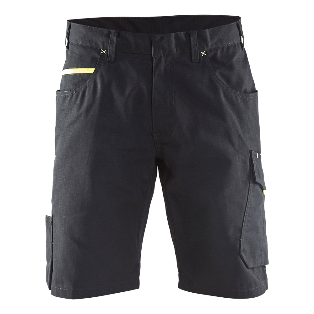 Service-Short,, UNITE 1499,60% BW,40% PE,250 g/m², Farbe: schwarz/gelb, Größe: 60