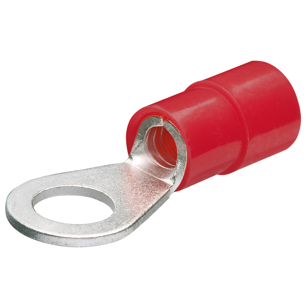 Kabelschuh/Ringform isoliert rot (200x)