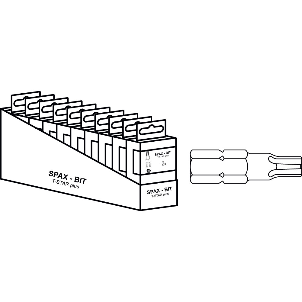 SPAX Cut-Case Bit Stahl unveredelt