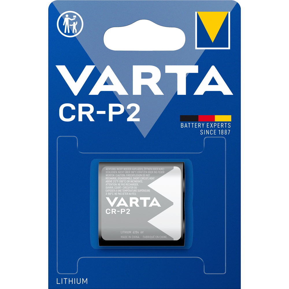 Photobatterie Lithium,CR-P2/6V/1450mAh 37,5x35x19mm