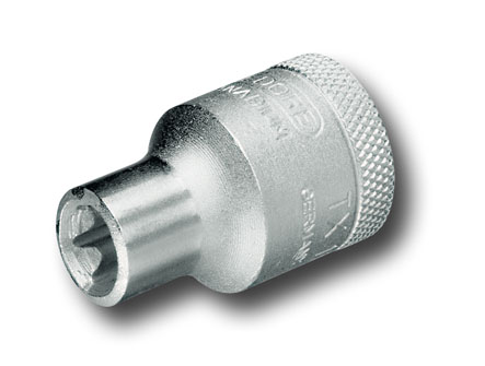 Steckschlüsseleinsatz 1/2" Außen-TORX , Länge: 38mm, E-Torx® : E10
