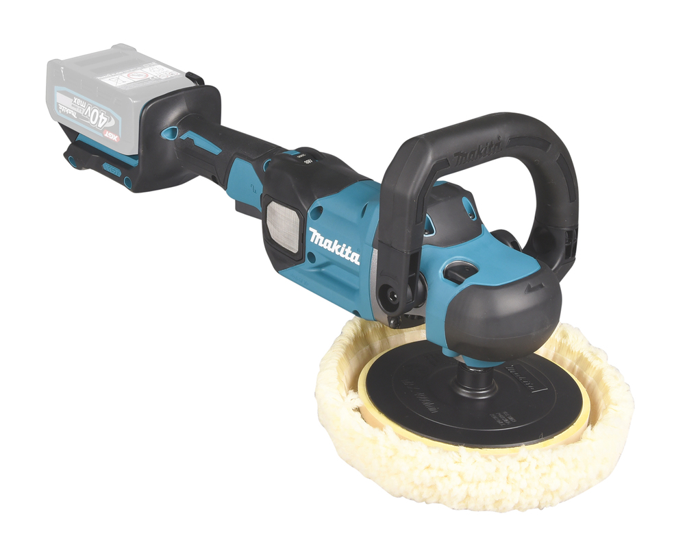 Akku-Polierschleifer MAKITA PV001GZ 40V Ø165mm,3,8kg ohne Akku,Koffer u. Ladeg.