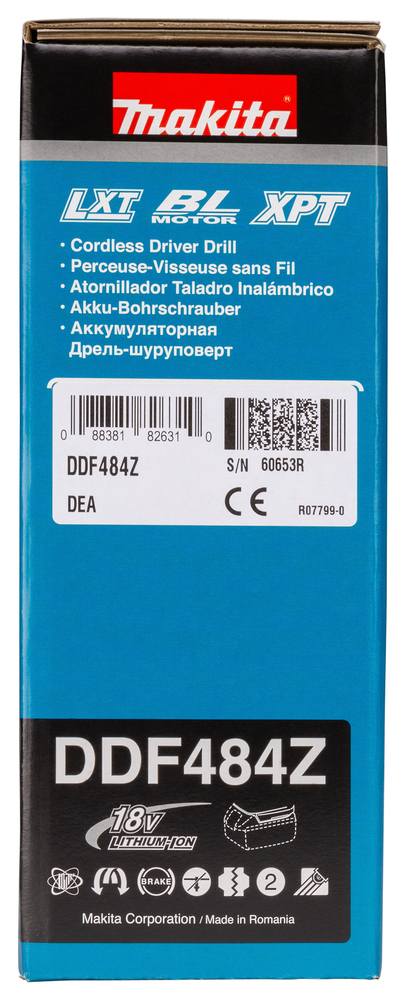 Akku-Bohrschrauber DDF484Z 18V 1,5-13mm 0-2000U/min