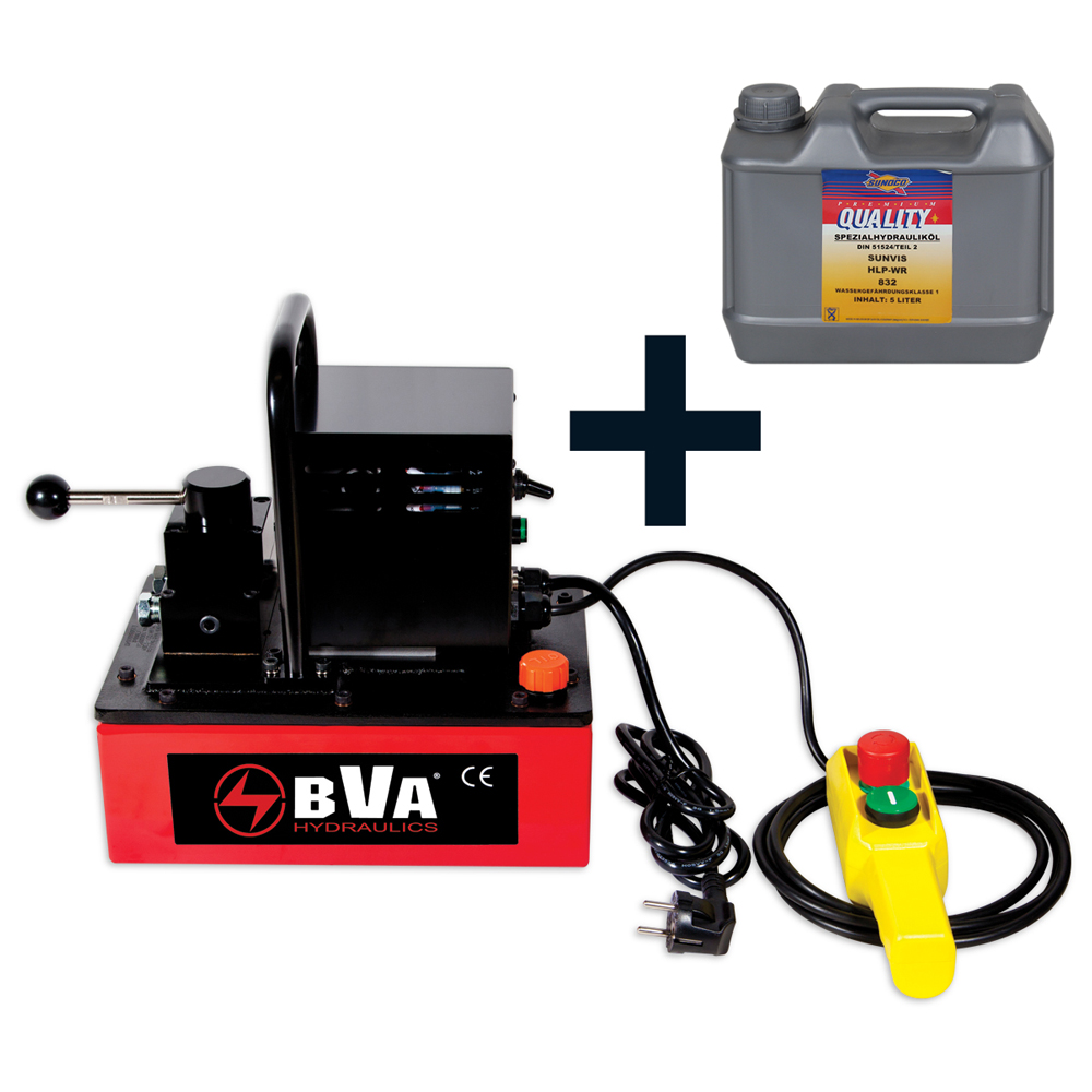 Universal Elektrohydraulikpumpe 3,8l geliefert mit 5l Hydrauliköl