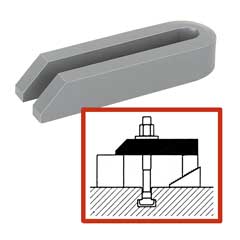Gabelspanneisen 14x125mm M12+M14 DIN 6315-B,abgeschrägt