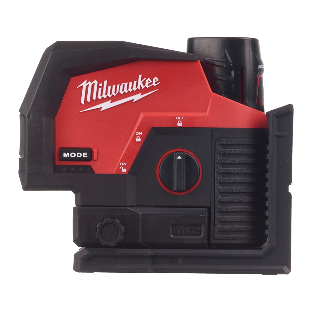Kreuzlinienlaser MILWAUKEE 12V M12CLLP-301C mit Lotfunktion